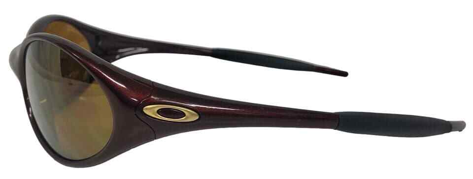 Oakley sunglasses eye jacket metallic brown y2k 90s men's
