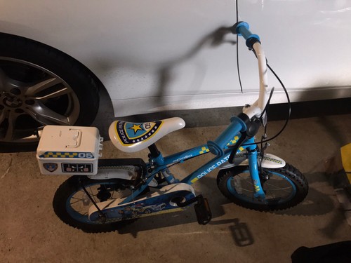 Boys Halfords Apollo Police Patrol Bike 