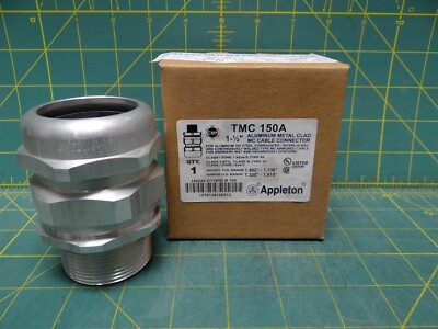 Appleton TMC150200 CableReady® Connector Jacketed Metal Clad Cable 1 1/ ...