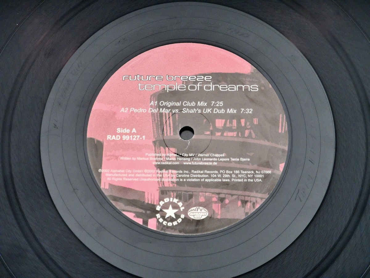 Future Breeze ‎♫ Temple of Dreams ♫ 2002 Radikal Records 12