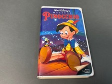 Pinocchio VHS, 1993 Disney Masterpiece, lightly used works great