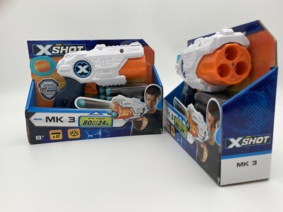 Zuru X Shot MK3 12 Foam Darts XShot Toy Gun Set of 2