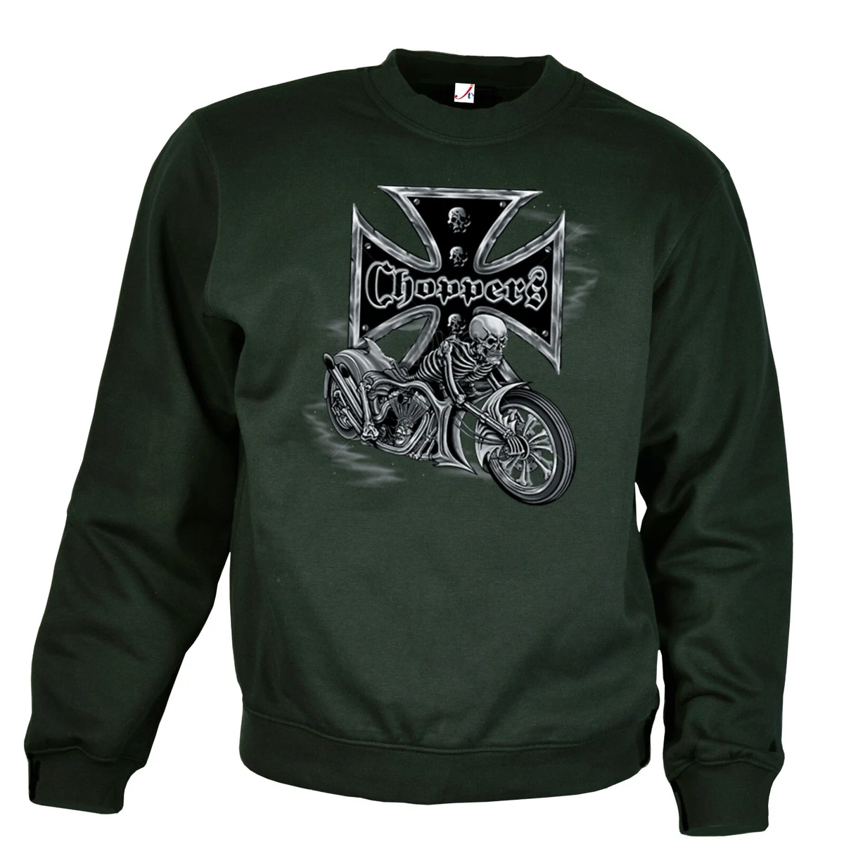 Produktbild von Generisch Herren Sweatshirt Mit Düsterem Totenkopf-Motiv