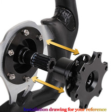 Car Steering Wheel Quick Release Hub Adapter Racing Snap Off Boss Kits Ca0011-bl Car Steering Wheel Quick Release Hub Adapter Racing Snap Off Boss Kits Ca0011-bl