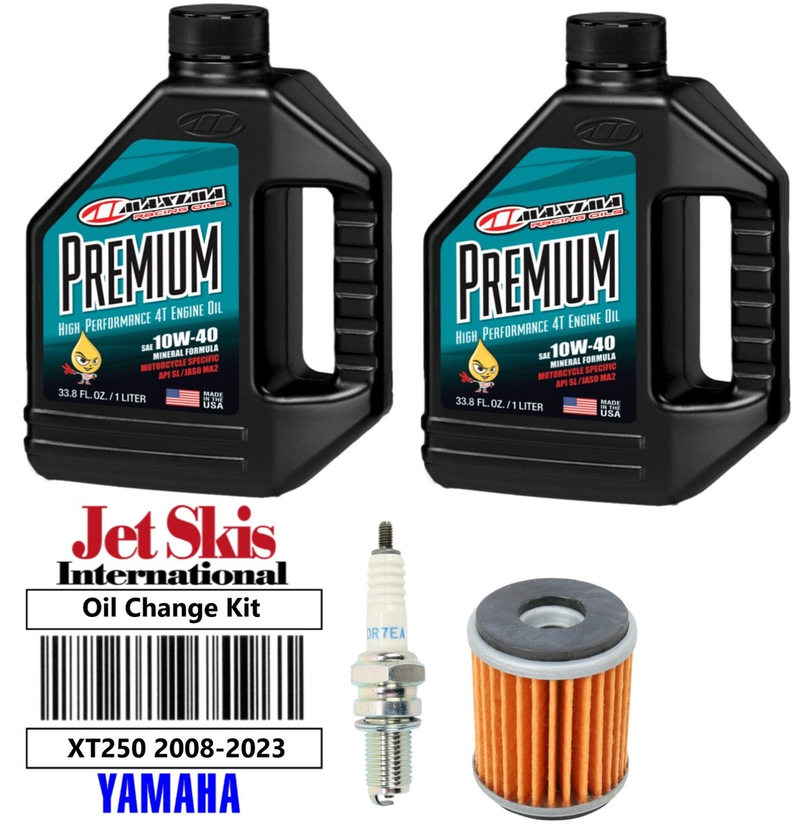 Yamaha XT250 Premium 10W40 Oil Change Kit Oil Filter NGK Spark