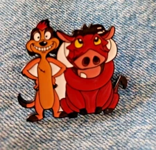 TIMON AND PUMBA "LION KING" ENAMEL PIN-SHIP ALL THE PINS YOU BUY FOR $4.99