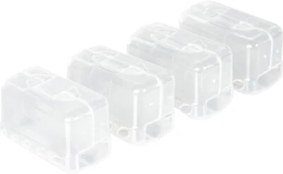 ST HELENS HOME & GARDEN Travel Toothbrush Head Cover Holder Pack of 4 Travel Compact Friendly Hygienic