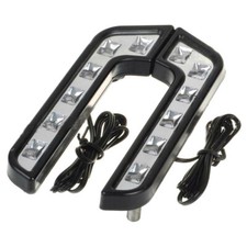 Car Front Bumper Driving Fog lights Lamps L Shaped 6LED Super White Waterproof