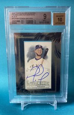 2016 Topps Allen & Ginter NOMAR MAZARA RC Framed Mini /25 BECKETT MT 9 Auto 10