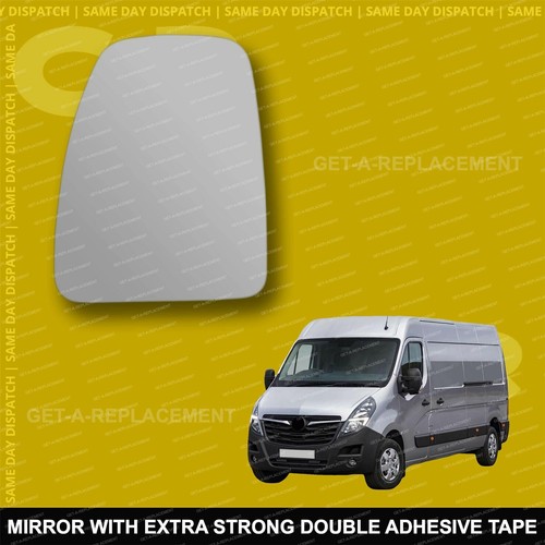 For Vauxhall Movano wing mirror glass 0322 Left Passenger side