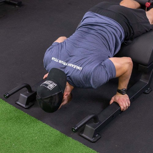 Titan Fitness Adjustable Floor Glute & Hamstring Developer (GHD), Cross Training - Picture 5 of 12