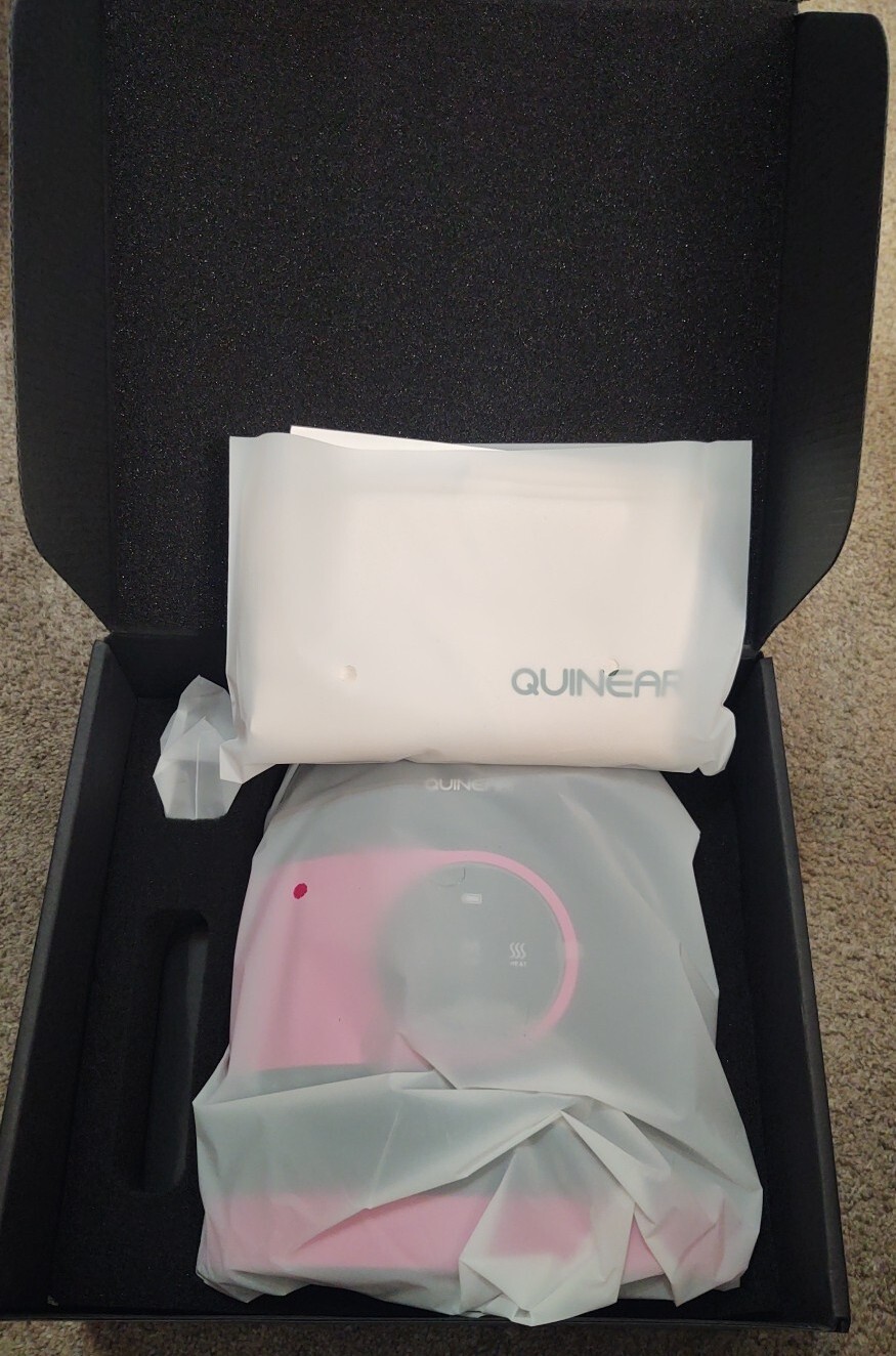 QUINEAR Cordless Hand Massager with Heat QN-086H- PK New Open Box 