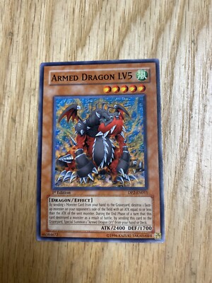 1996 Yu-Gi-Oh First Edition Armed Dragon LV5 Card | eBay