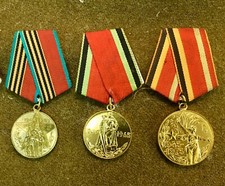 Soviet Union USSR Russian WW2 Veteran s Commemorative Medals