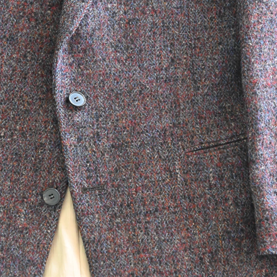 Vtg Pierre Cardin 40L Thick Heavy Tweed USA Made Blazer Sport Coat Jacket - Image 3 of 4