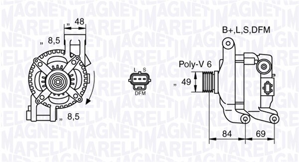 Magneti Marelli 063377417010 Generator FÜR Ford-image