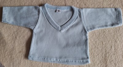 T-shirt, M, light blue, for about 30 - 35 cm bear, handmade