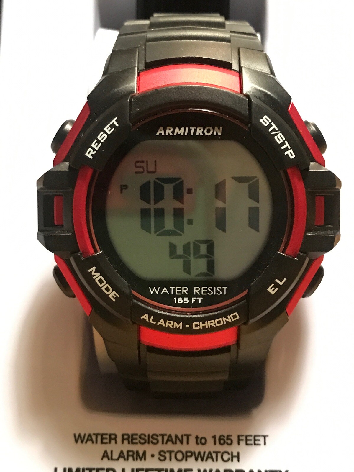 armitron watch red