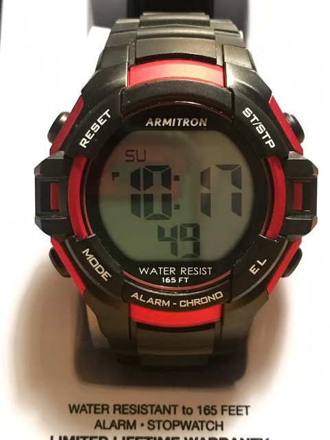 armitron red watch