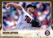 2015 Topps Update Kevin Jepsen #d /2015 Gold Parallel Insert PWE Twins #223