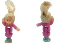 1995 Vintage Polly Pocket Doll Comb 'n Curl Salon - Polly Bluebird Toys