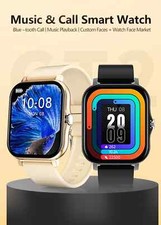 Smart watch bluetooth waterproof men call fitness men/women 2024
