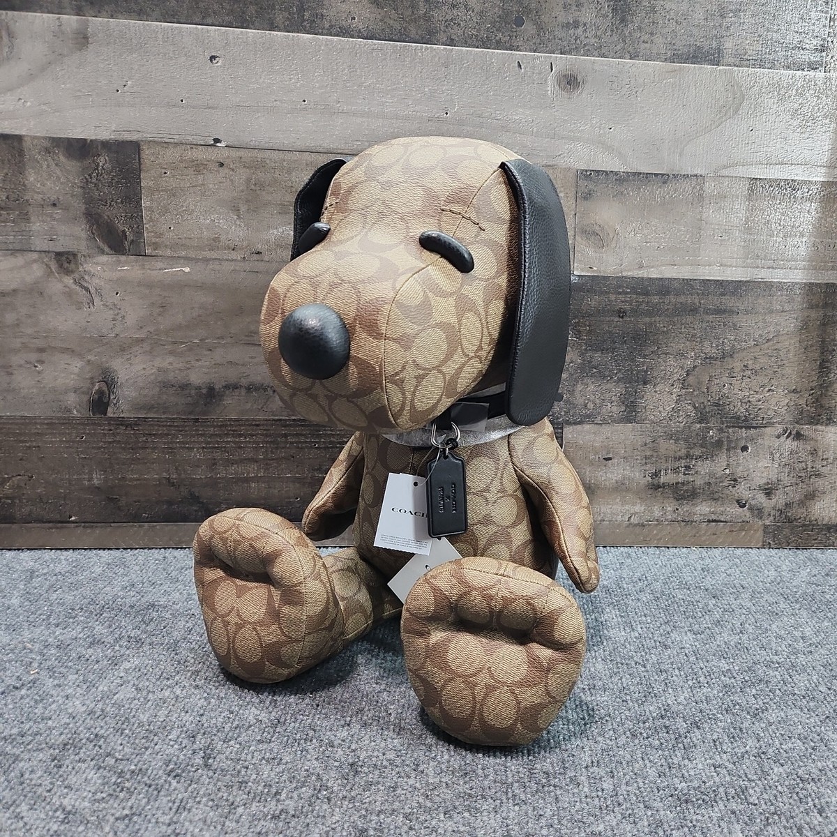 SundayMac COACH x PEANUTS チャーリー・ブラウン Coach X Peanuts Snoopy Collectible Signature Leather Canvas
