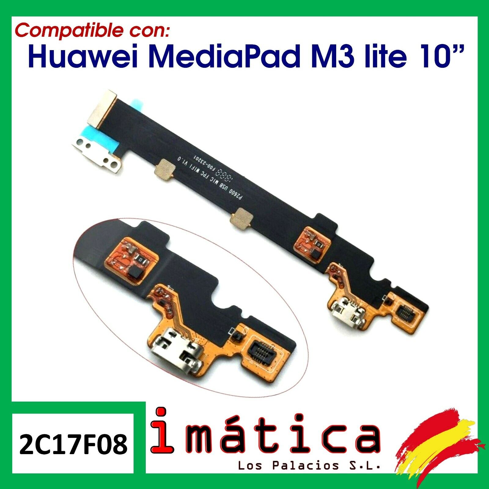 Board Charge For Huawei Mediapad M3 Lite 10 Cable Flex Microphone