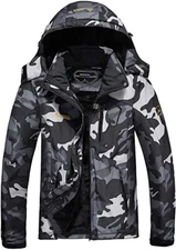 MOERDENG XXL Mens WaterproofSkiJacketWarmWinterSnowMountainWindbreaker