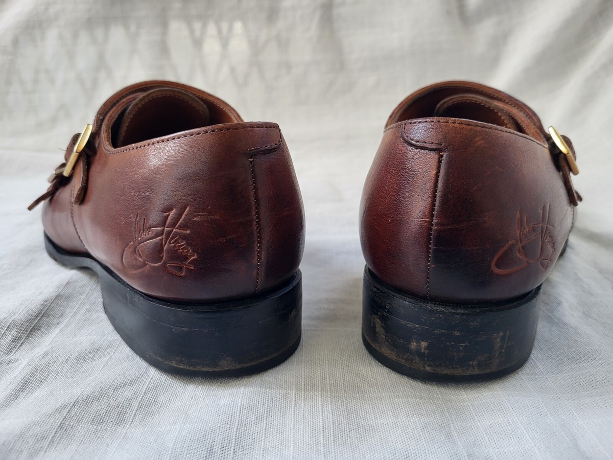 Fluevog Twin Turbine 205 Pine Street Brown Leather Men US 8  display picture 3