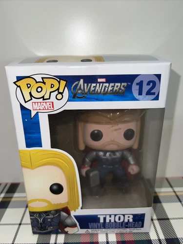 Funko Pop Marvel The Avengers Thor #12 🔥 VAULTED ! Rare!! Box Damage IN PRTCTR