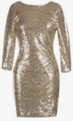 Shinestar Gold Sequin Dress Crystal Doll Size M | eBay