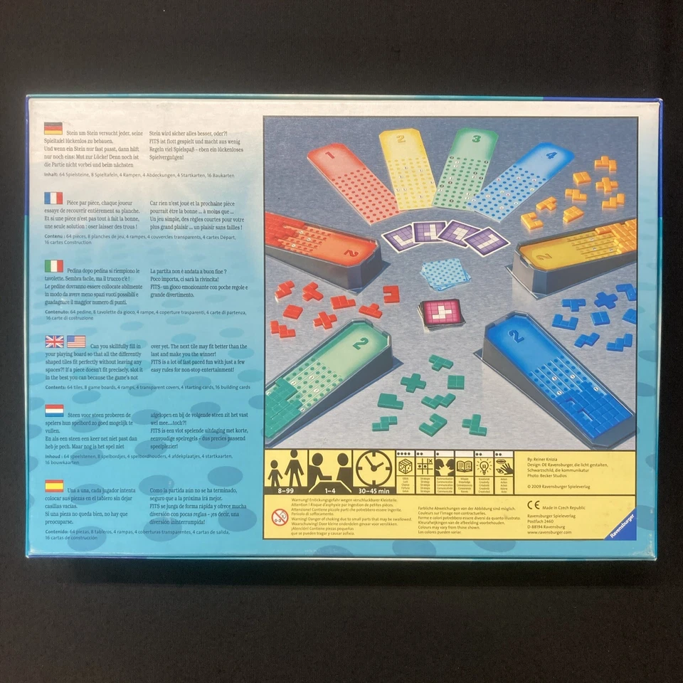 FITS game by Reiner Knizia Ravensburger 2009 tetrominoes - Image 2 of 4