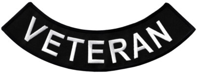 LARGE VETERAN BOTTOM ROCKER PATCH | eBay