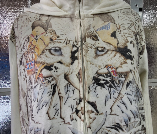 The Bradford Exchange Large Native American Print - Size XL - Zip Hoodie Jacket - Picture 4 of 10