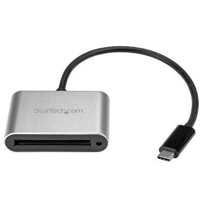 StarTech CFASTRWU3C 5'' USB-C CFast 2.0 Card Portable Reader Writer Black Silver