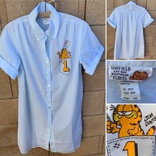 Vintage Garfield Cat Nap Nightwear Flirts Shirt Jim Davisc 1978 Size 11