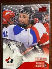 BRIGETTE LACQUETTE   #59...2015 TEAM CANADA WOMEN'S ..  RED EXCLUSIVE... 013/199