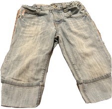 Oshkosh B gosh Girl s Jeans Size 4 Cuffs Lite Wash