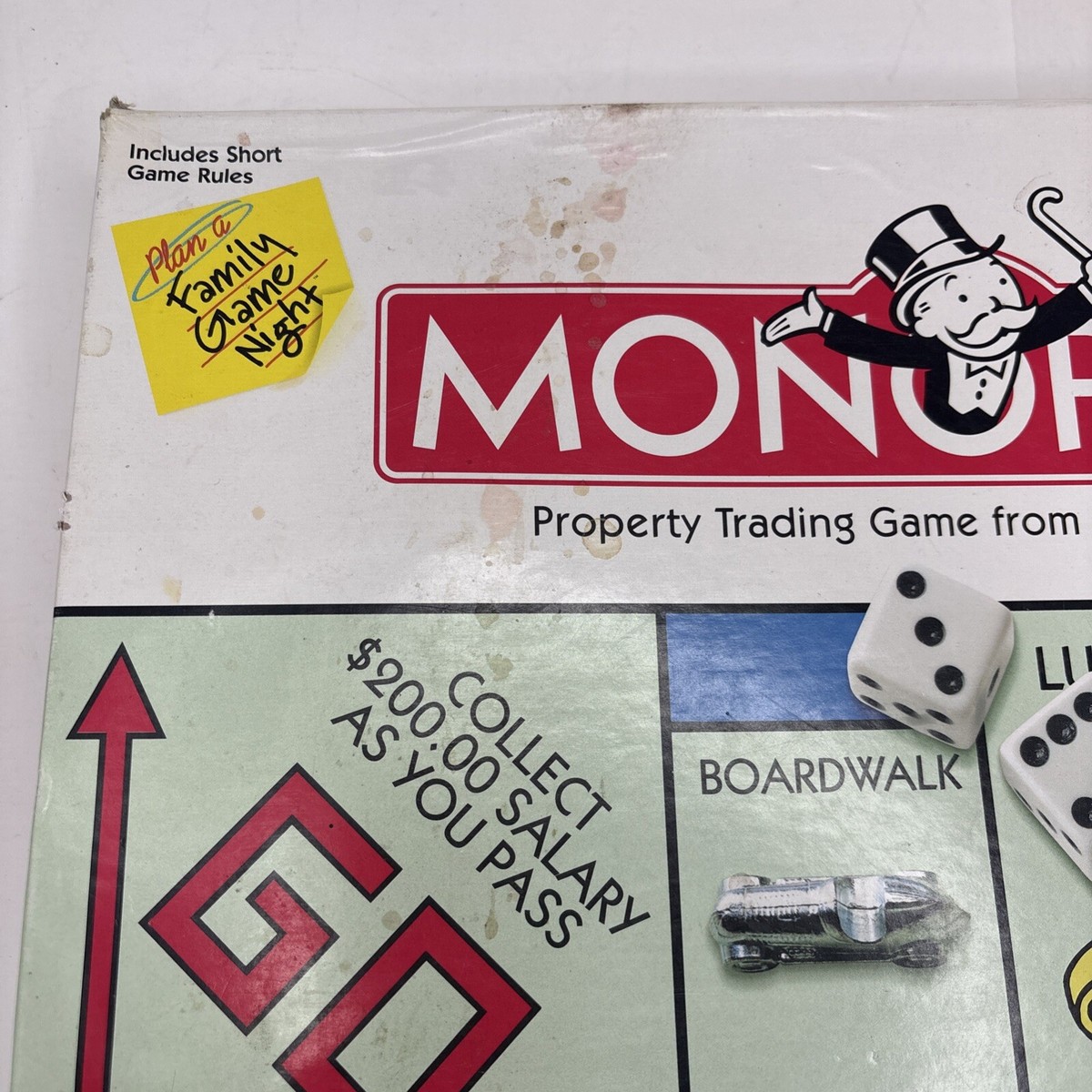 Vtg Monopoly 1996 INCOMPLETE Classic Board Game Parker Brothers