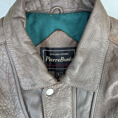 Short Length Leather Jacket Vintage 90S Brown | eBay
