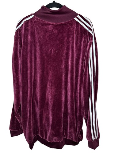 Adidas Originals Velour Beckenbauer Track Set Mens Size 2XL Maroon Rare - Picture 7 of 19