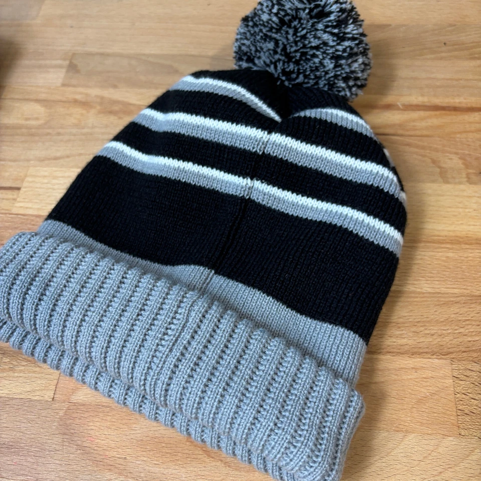 Gorra Polaris Talla Única Negra Gris Deportes de Motor Tejido Invierno Sombrero Foto 3 de 4