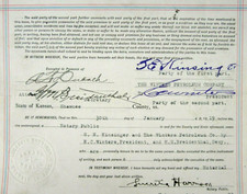 White Eagle Oil Winters Petroleum Co. Lease Central & Gordon Topeka Kansas 1919