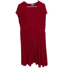 ASOS RED MIDI DRESS, SIZE 6