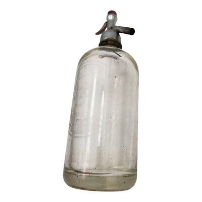 J Zuckerman New York Antique Seltzer Bottle Vintage Glass JZ | eBay