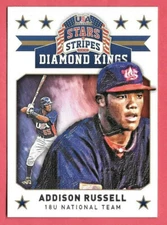 2015 Addison Russell Panini USA Stars and Stripes Diamond Kings Rookie - Cubs