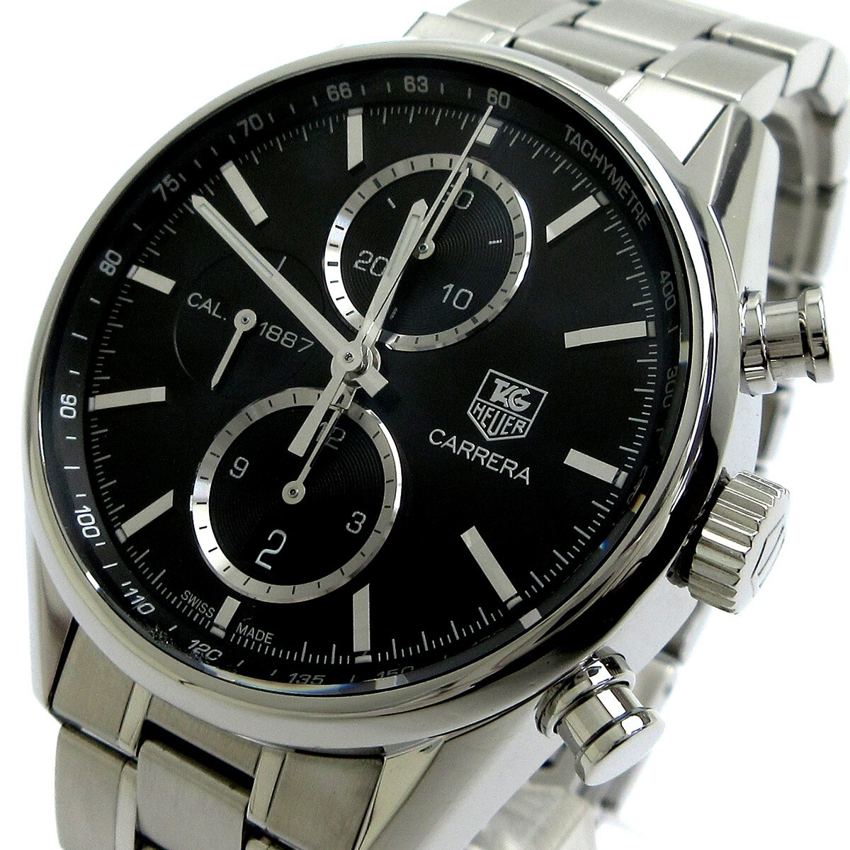 TAG Heuer Carrera Chronograph Calibre 1887 Black Dial TAG Heuer Carrera Chronograph Calibre 1887 Black Dial