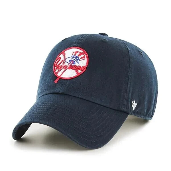 NY MLB本店購入レア正規品47 Brand Adjustableキャップ 47 New York Yankees Clean Up Cooperstown Ball Logo Adjustable