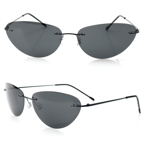 Gafas de sol triangulares para conductor de moda ligeras sin marco unisex - Imagen 13 de 16